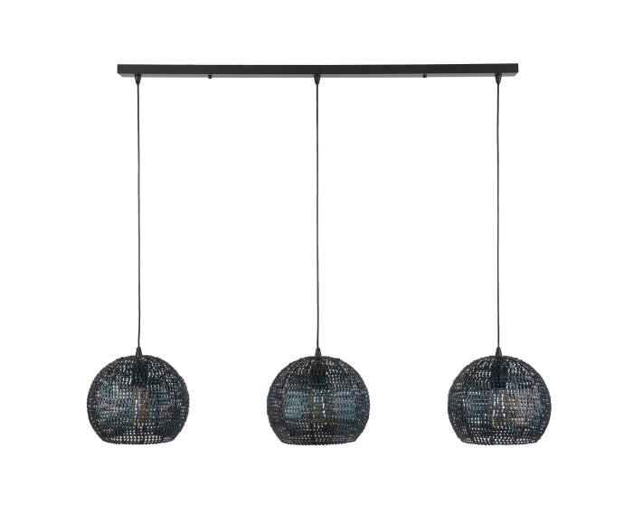 Hanglamp Armor 3 lampen Halfrond
