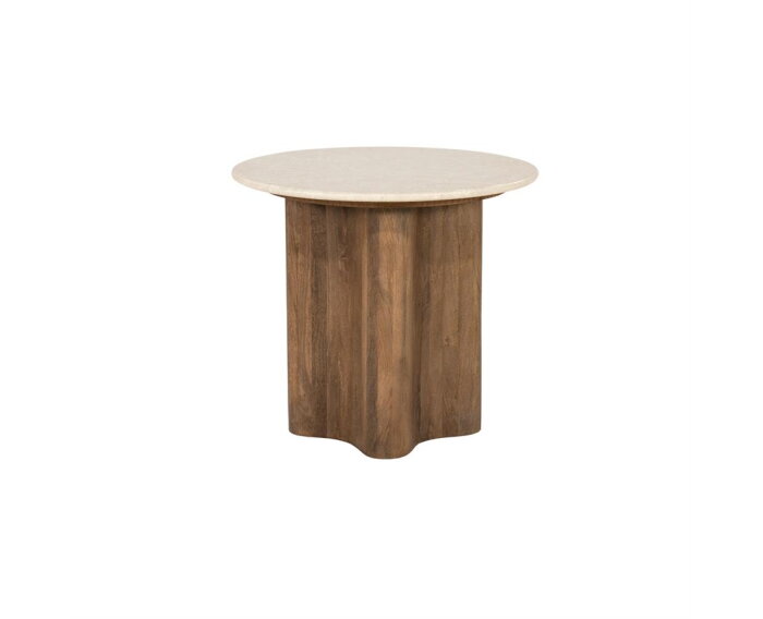 Bijzettafel Bodhi 50x50cm - bruin | Eleonora