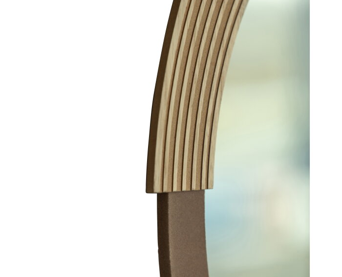 Hailey Spiegel Rond 57cm Naturel - WOOOD Exclusive