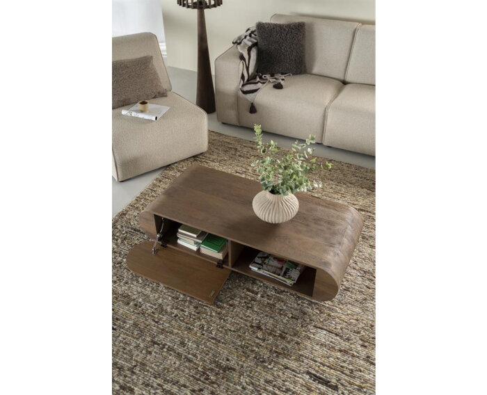Salontafel King mangohout 130x60cm - bruin | Eleonora