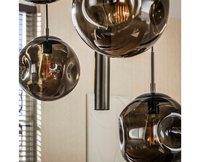 Hanglamp Stellar pendel 5+4L - Sienna bruin