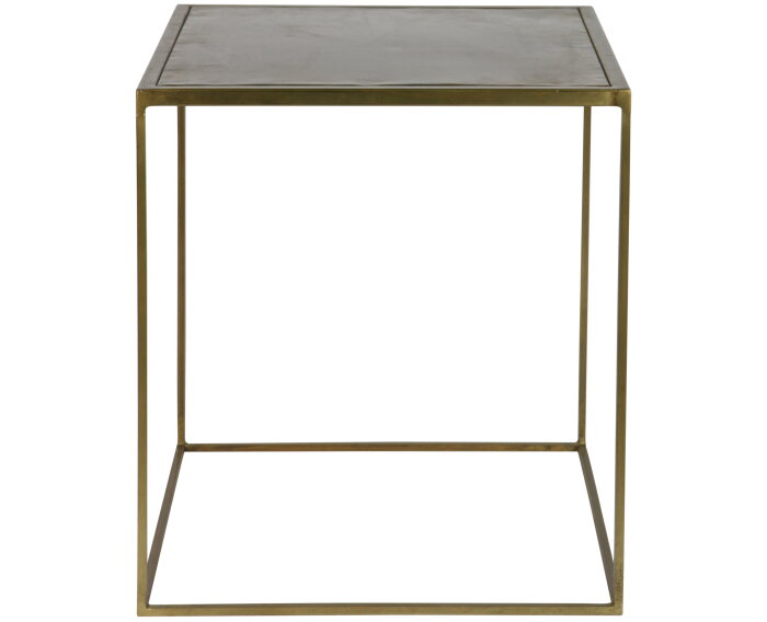 Set V 2 - Metallic Bijzettafels Vierkant Metaal Brass - BePureHome