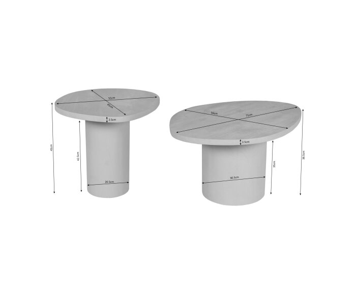 Salontafel Mirre | Sand