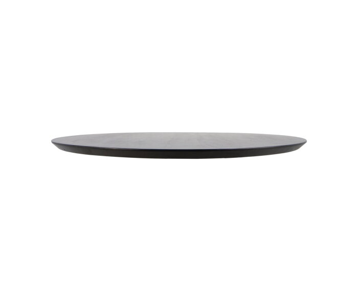 Tafelblad Zurich rond - ø80x3,8 - Zwart - Swiss edge - Acaciahout