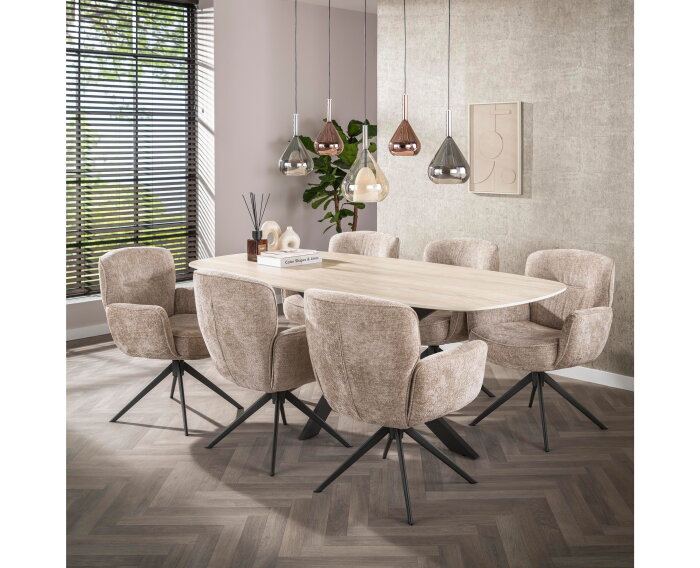 Armstoel Forza draaibaar VPE2 - Rich zandkleur