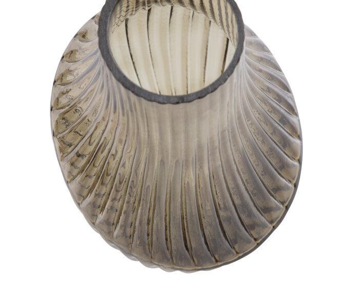 Toot Vaas Glas Smoke 25xØ15cm - BePureHome