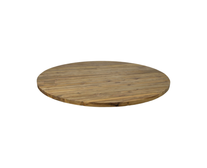 Tafelblad rond - ø120x4 - Naturel - Massief teakhout