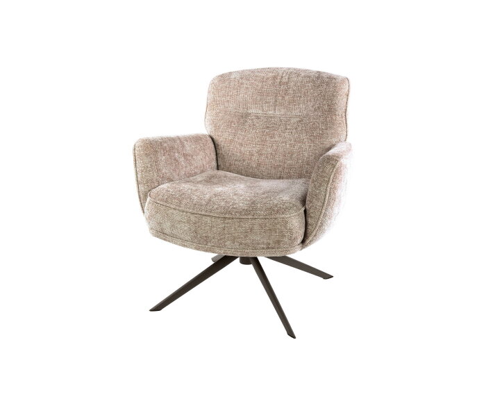 Fauteuil Forza draaibaar - Hoven zand-bruin