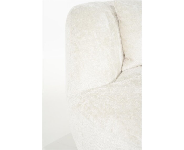 Fauteuil Emily – Grote ronde draaifauteuil 130 cm - Japandi - Beige | SEVN