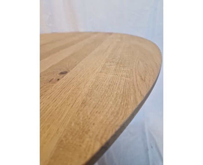 Eettafel Victor rond eikenhout 120x120x77 cm - Naturel