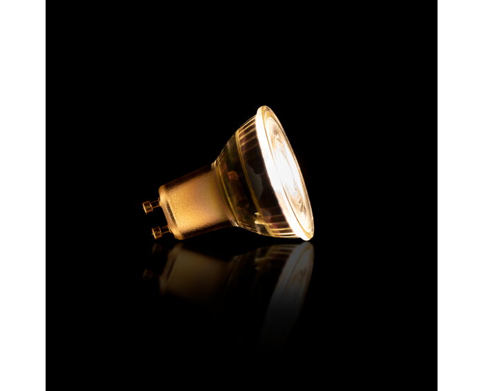 Lichtbron LED GU10 dimbaar - Transparant glas