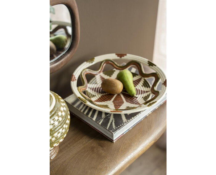 Bowl Vloom 29.5x6.8cm - veelkleurig | BY-BOO