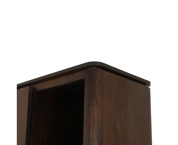Vakkenkast Dallas Bruin Mangohout 90 cm