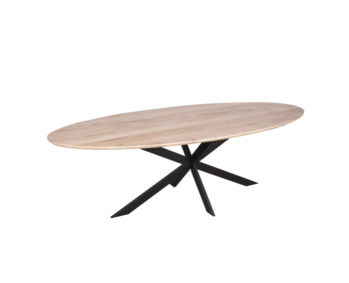 Eiken eettafel Ferris | Ovaal 240 cm | Naturel