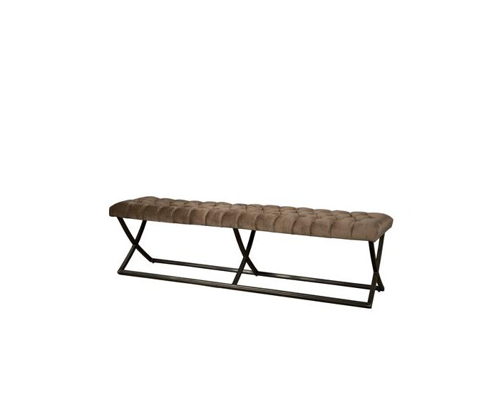 Bolton Bankje 155 - fabric Genova Taupe 101