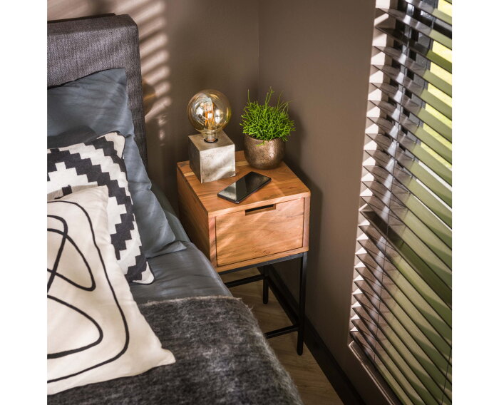 Nachtkastje Flat acacia small - naturel