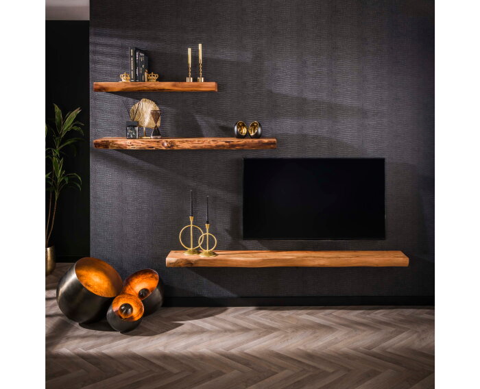 Wandplank Levita 200 cm acacia - naturel