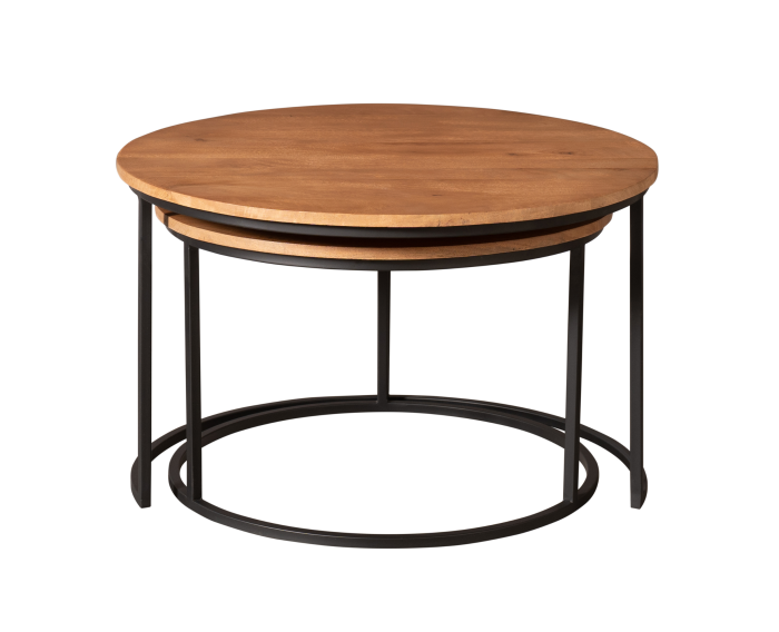 Salontafel Madison Natural | 70 cm | Set van 2