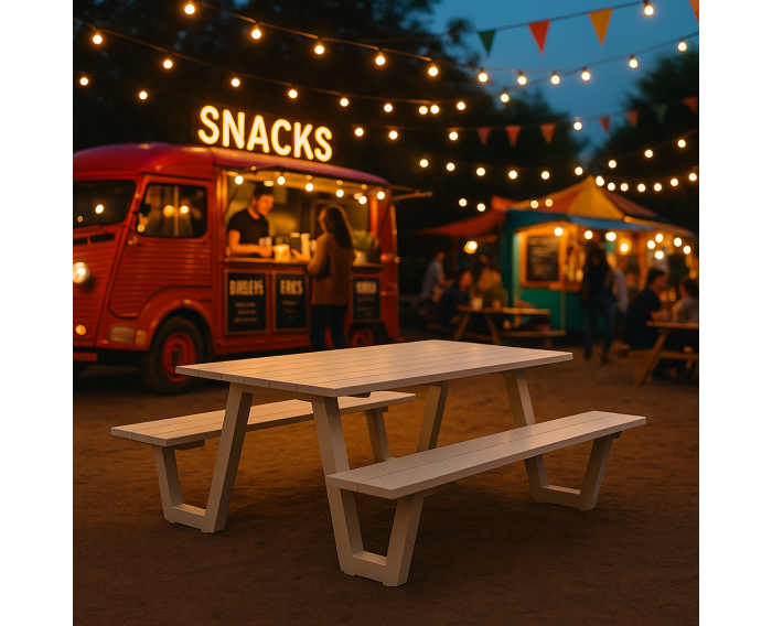 Picknickbank London 180 cm taupe