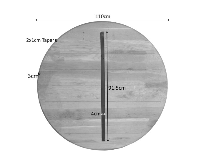 Eiken Blad Ferris 110 cm Naturel