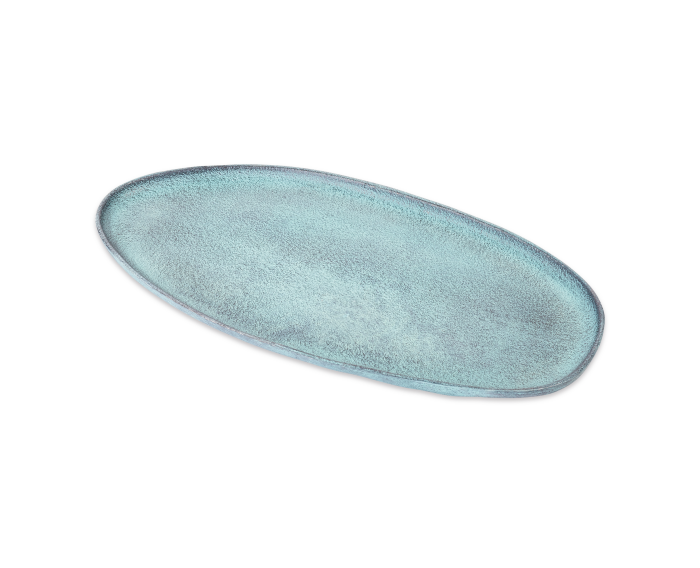 Blue Patina Decorative Tray