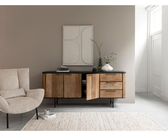 MUST Living fauteuil Astro - Naturel - 97x92x96 cm