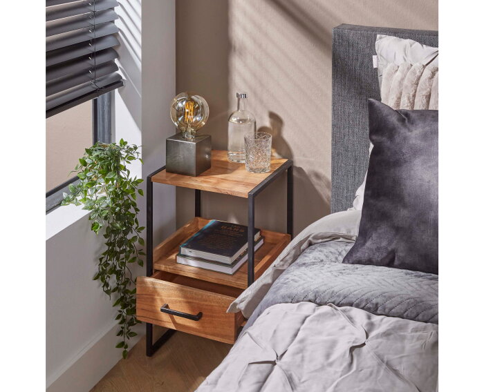 Nachtkastje Niche acacia Small - naturel