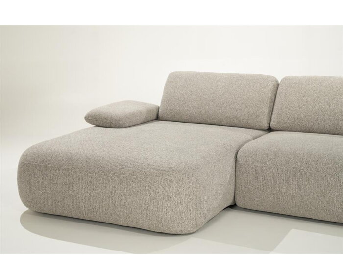 SEVN Emilia modulaire U-bank &ndash; Silencio Taupe &ndash; 427x262 cm - Zelf samen te stellen
