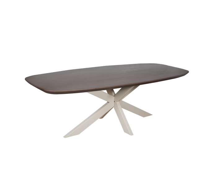 Eettafel Madison Walnut | 280 cm | Deens Ovaal | Poot Sand