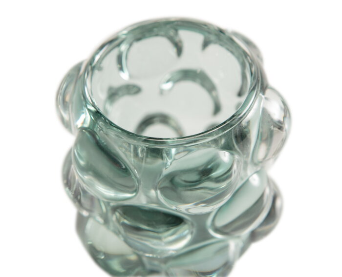 Ares Waxinehouder Glas Blauw/groen 8x8cm - WOOOD Exclusive