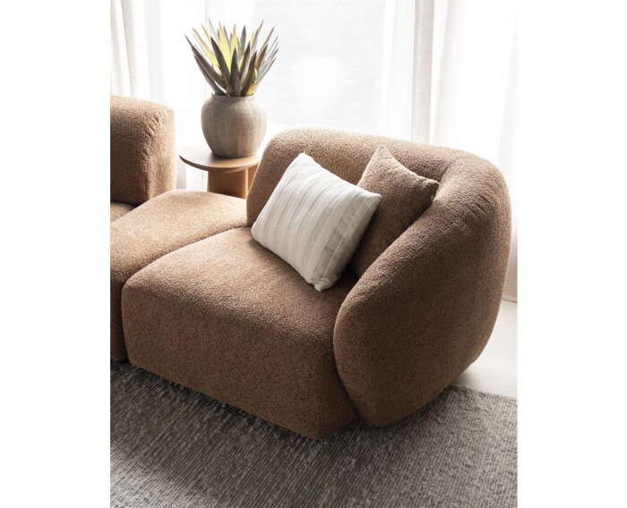 SEVN Marit modulaire hoekbank Yarra Nougat - 411x130 cm - Zelf samen te stellen