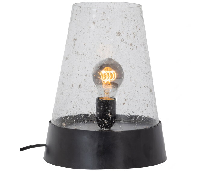 Costly Tafellamp Glas/metaal Zwart - BePureHome