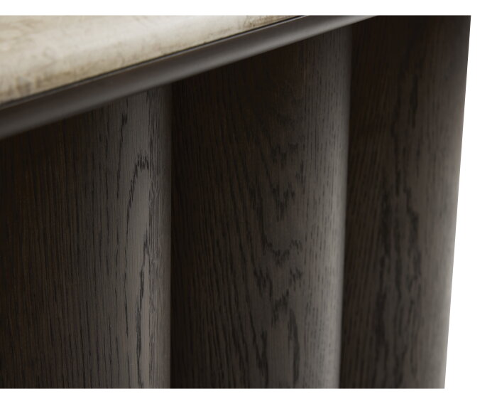 Sidetable Piazze marmer 120x38x75 cm - Beige