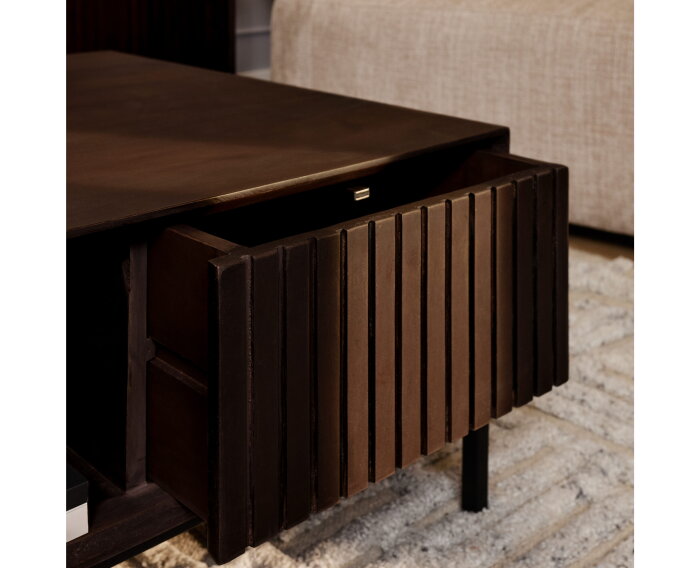 Salontafel Madison Brown | 80 cm | Vierkant