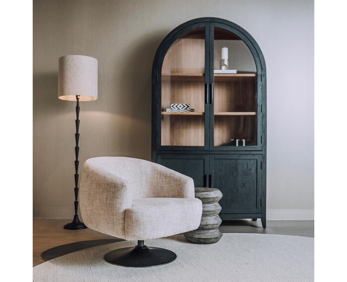 Barga Fauteuil - fabric TED 24 off white (draaibaar)