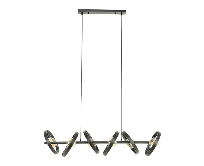 Hanglamp Hover 6 lampen - Charcoal