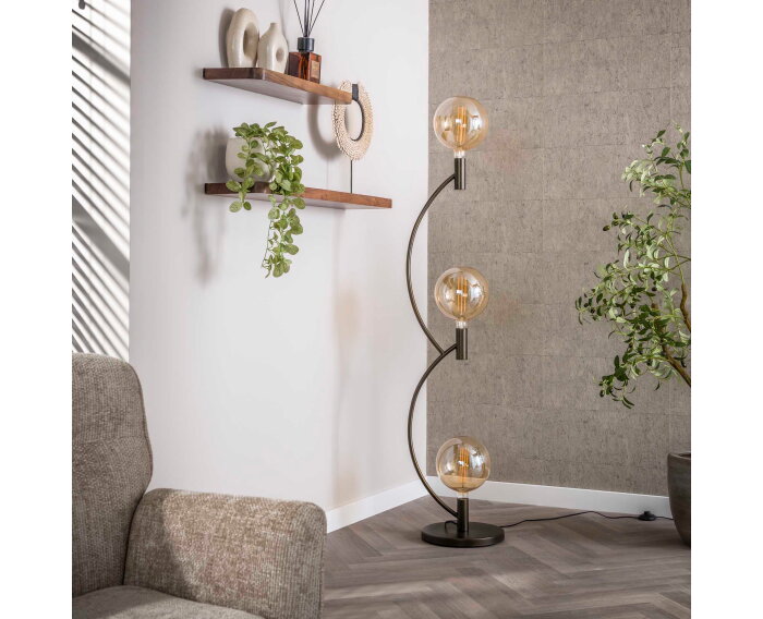 Vloerlamp Arcus 3L - Sienna bruin