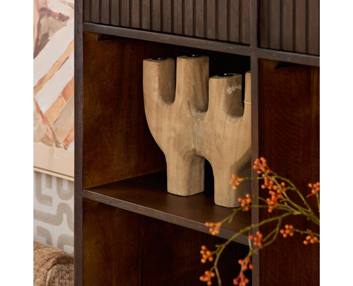 Vakkenkast Madison XL  Bruin Mangohout 135 cm