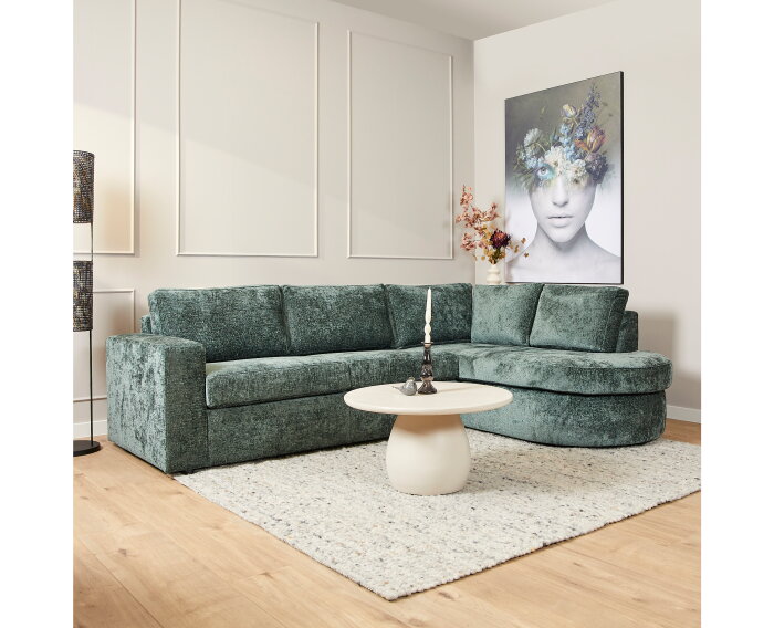 MySofa Alma | 2,5 zits + Divan Rechts | Green
