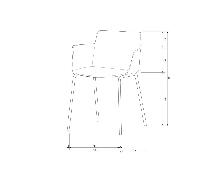 Foppe Eetkamerstoel Outdoor Pp/metaal Mist - WOOOD Exclusive