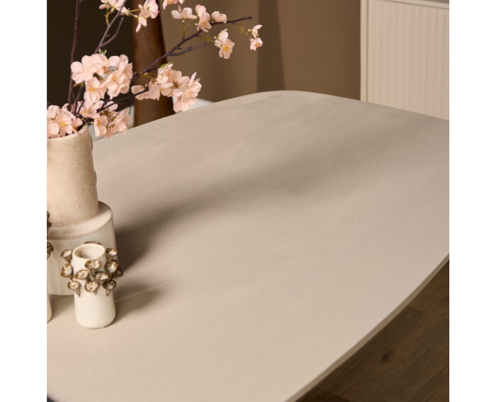 Deens ovale eettafel Madison Zand Mangohout 280 cm