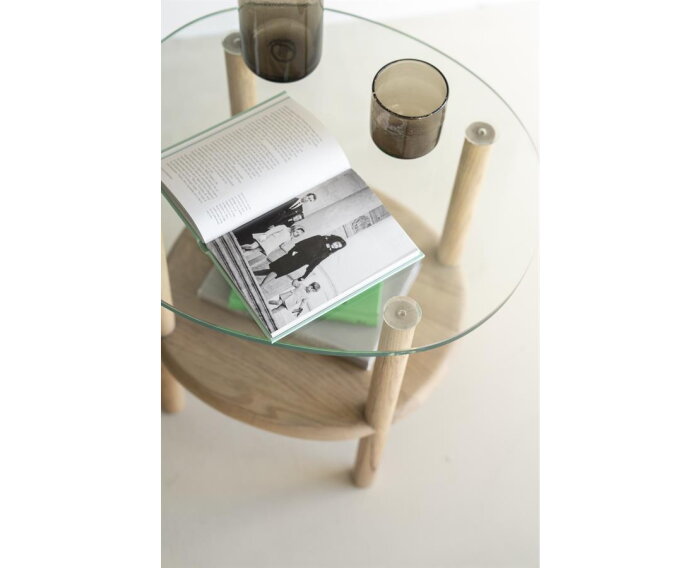 Bijzettafel Cleo 50x45cm - naturel | Eleonora