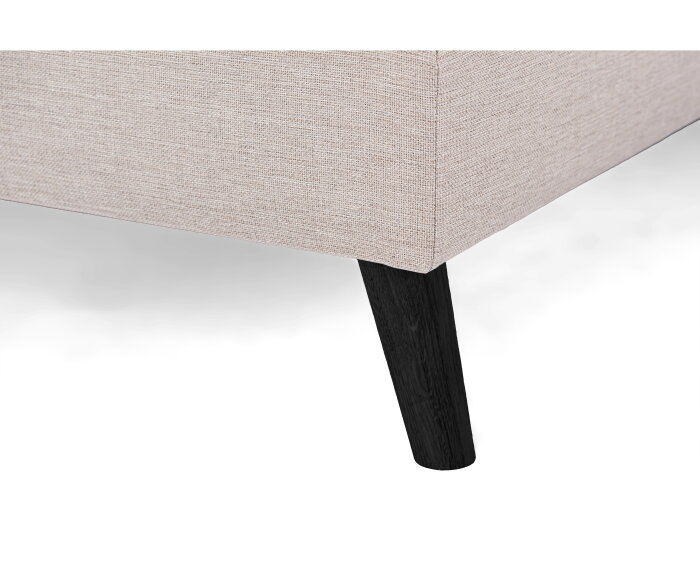U-bank Lexington Links By-Olaf – Stof Inari 22 Beige – Houten Poten – Royale Hoekbank – 310 x 196 cm