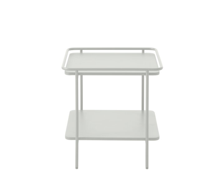 Bijzettafel Yuba metaal vierkant 45x45 cm - Wit