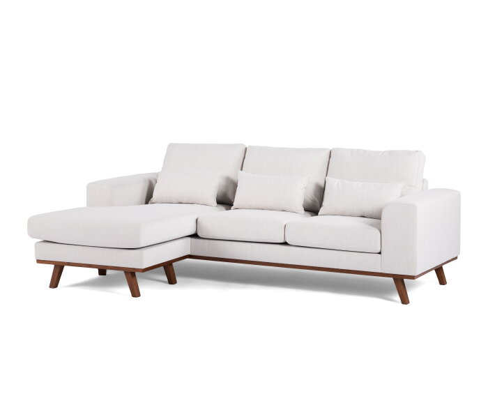 3 seater sofa CL L+R, fabric Melva 02, M460 beige