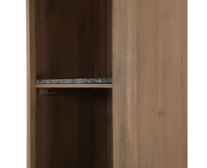 Boekenkast Dallas Naturel Mangohout 55 cm