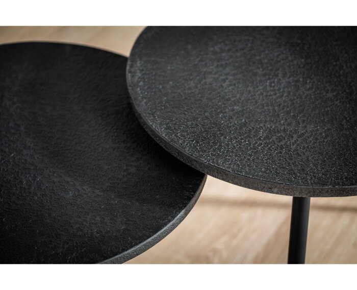 Salontafelset rond van 2, Lava, B230 antraciet