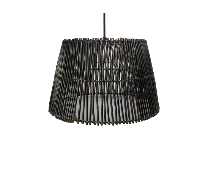 Hanglamp - ø33 cm - rotan - black wash