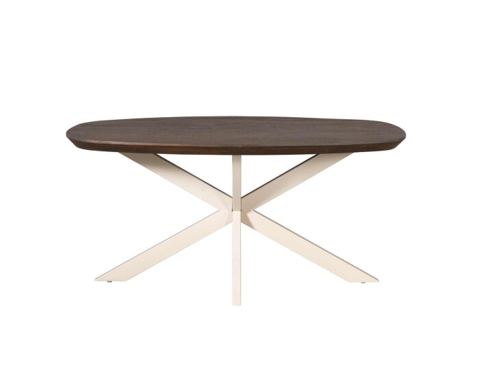 Eettafel Madison Brown | 160 cm | Deens Ovaal | Poot Sand