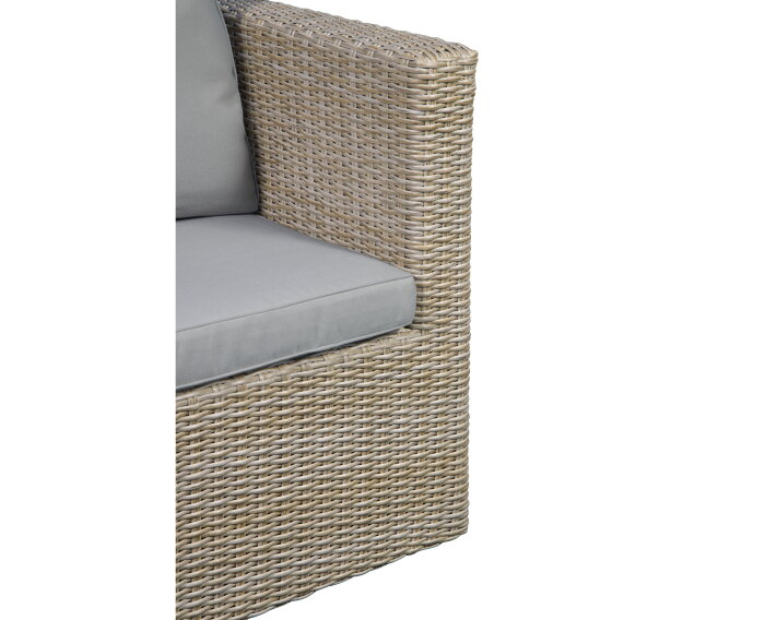 Loungeset Cancun 5-delig modulair - PE Wicker & Staal - Tuinset